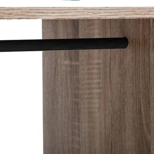 Regał garderobiany Mix n`Modul skandynawski z półkami i drążkiem na ubrania naturalny 109 cm